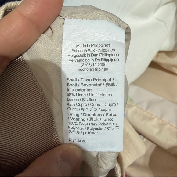 Jcrew Button Front Linen Cupro Blend skirt - Picture 4 of 5